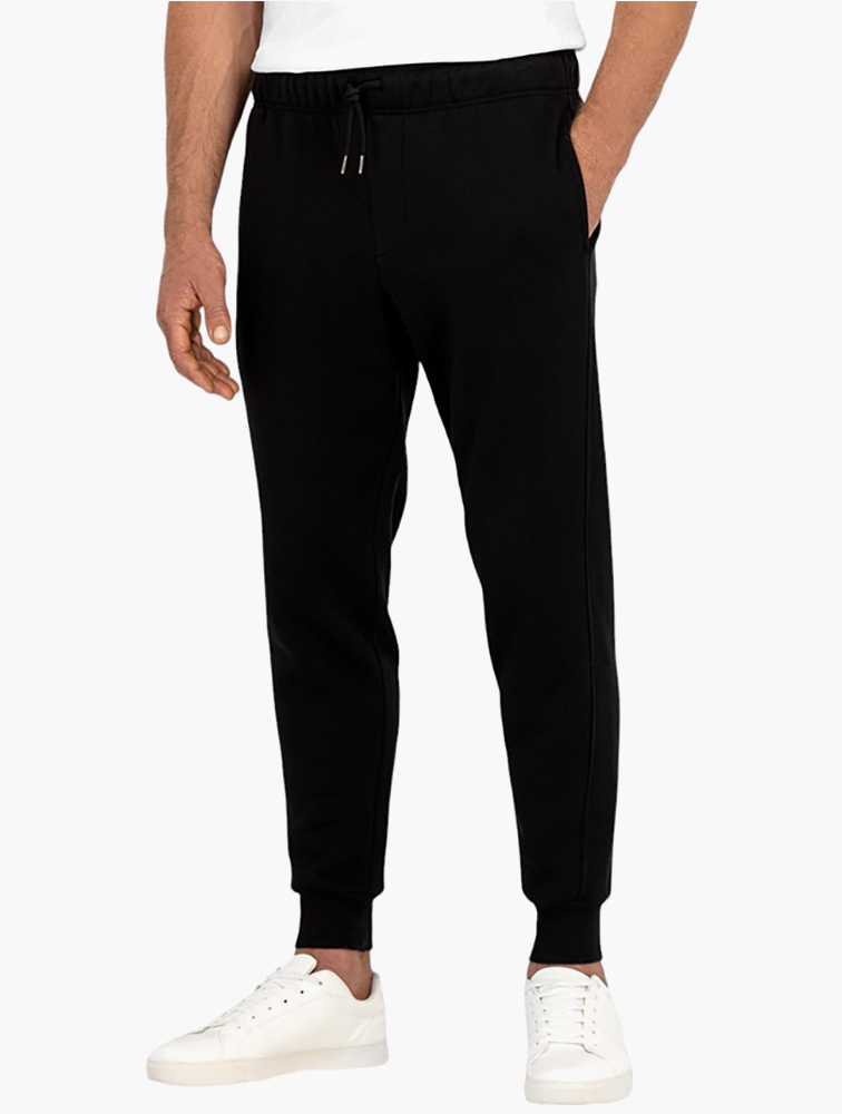 MyRunway | Shop Woolworths Black Slim Fit Fleece Joggers for Men